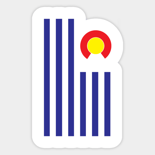 Colorado Stripes Sticker by stateside